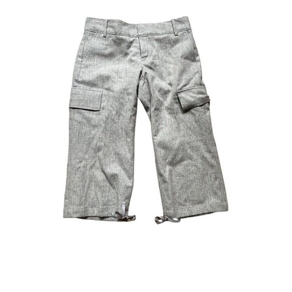 Women’s Banana Republic Wool Blend Martin Grey Cargo Capri Trousers/Pants, Sz 4 - Picture 1 of 7